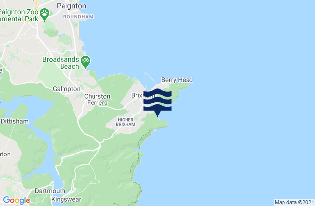 Karte der Gezeiten St Marys Bay Beach, United Kingdom