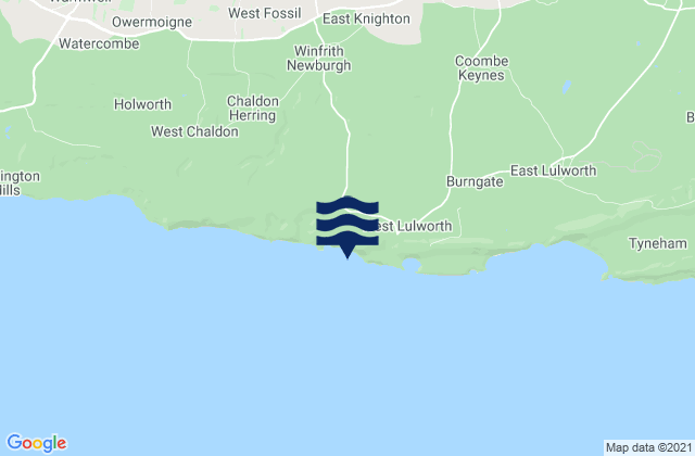 Karte der Gezeiten St Oswald's Bay, United Kingdom