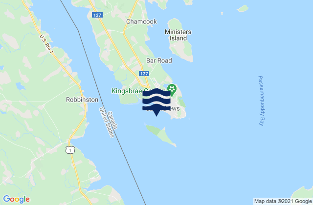 Karte der Gezeiten St. Andrews Harbour, Canada