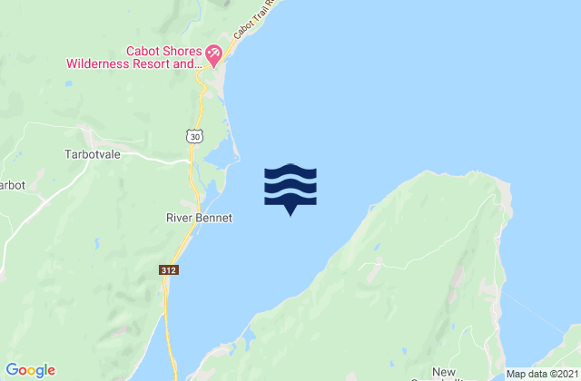 Karte der Gezeiten St. Anns Bay, Canada