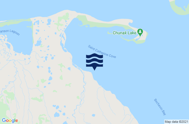 Karte der Gezeiten St. Catherine Cove, United States