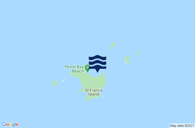 Karte der Gezeiten St. Francis Island, Australia