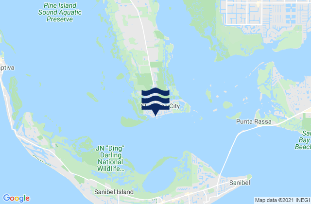 Karte der Gezeiten St. James City (Pine Island), United States