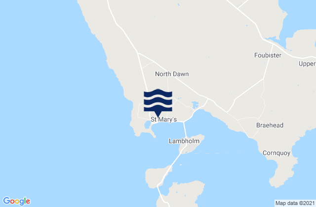 Karte der Gezeiten St. Marys (Scapa Flow), United Kingdom