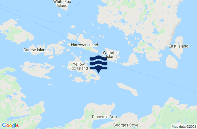 Karte der Gezeiten St. Michaels Bay, Canada