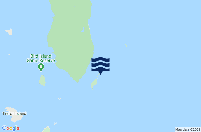 Karte der Gezeiten Stack Island, Australia
