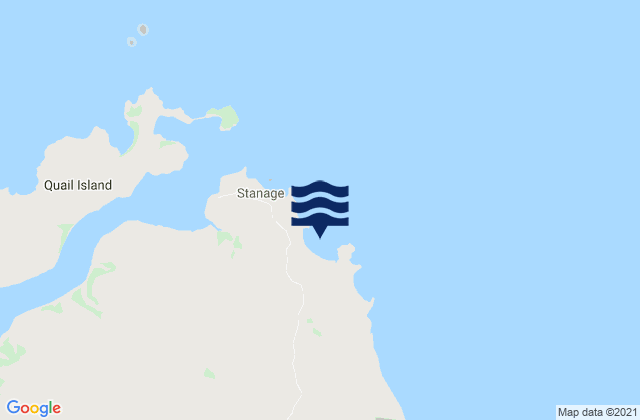 Karte der Gezeiten Stanage Bay, Australia