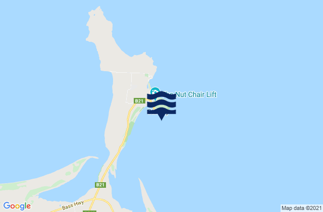 Karte der Gezeiten Stanley Harbour, Australia