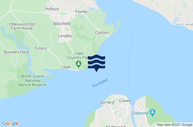 Karte der Gezeiten Stansore Point, United Kingdom