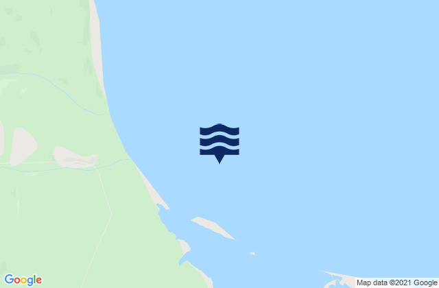 Karte der Gezeiten Starka Bay, Russia