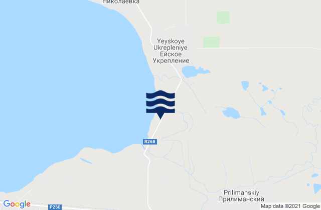 Karte der Gezeiten Staroshcherbinovskaya, Russia