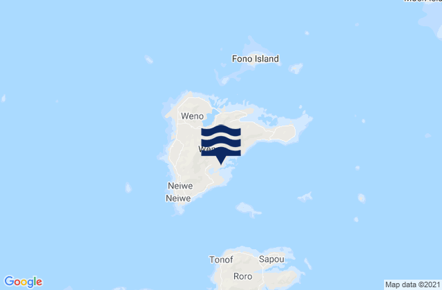 Karte der Gezeiten State of Chuuk, Micronesia