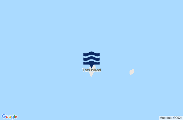 Karte der Gezeiten State of Hatohobei, Palau