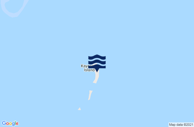 Karte der Gezeiten State of Kayangel, Palau