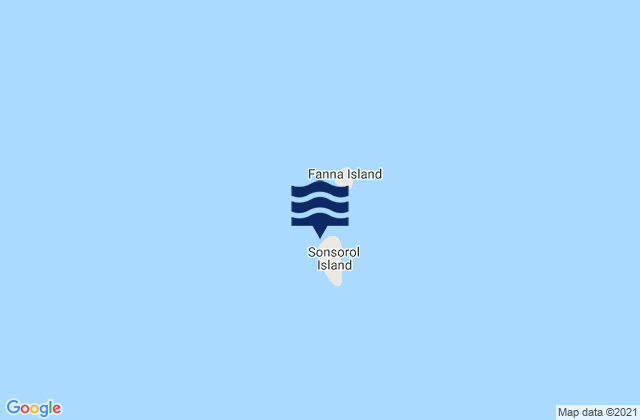 Karte der Gezeiten State of Sonsorol, Palau