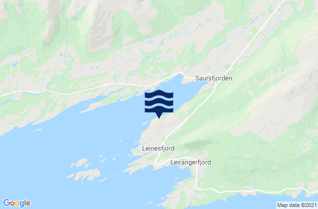 Karte der Gezeiten Steigen, Norway