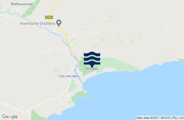 Karte der Gezeiten Stillbaai, South Africa