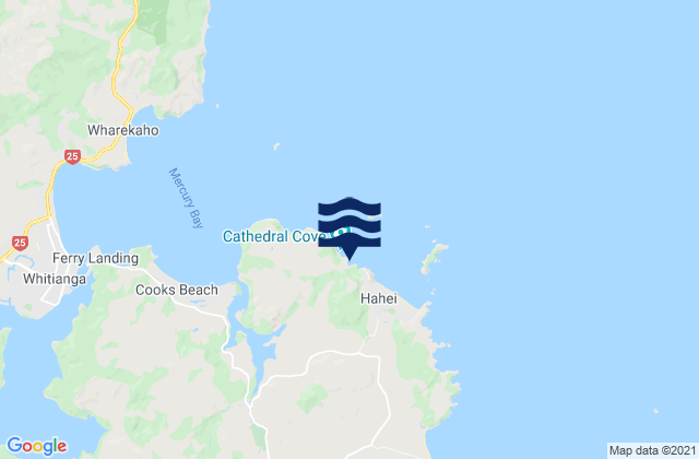 Karte der Gezeiten Stingray Bay, New Zealand