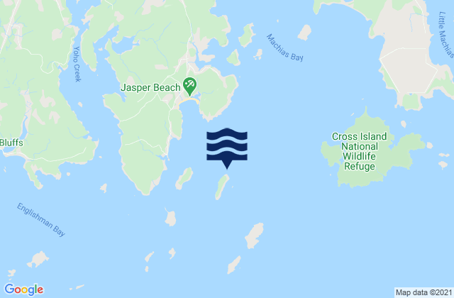 Karte der Gezeiten Stone Island (Machias Bay), United States