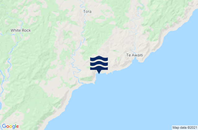 Karte der Gezeiten Stony Bay, New Zealand