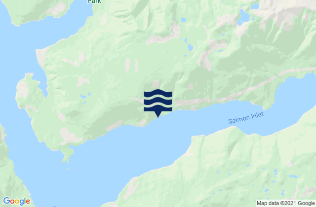 Karte der Gezeiten Storm Bay, Canada