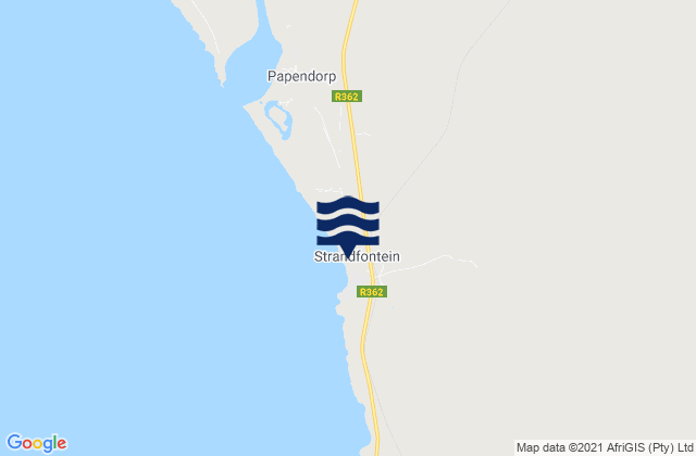 Karte der Gezeiten Strandfontein, South Africa