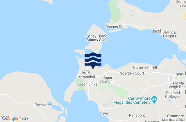 Karte der Gezeiten Strandhill, Ireland