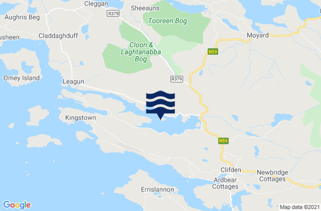 Karte der Gezeiten Streamstown Bay, Ireland