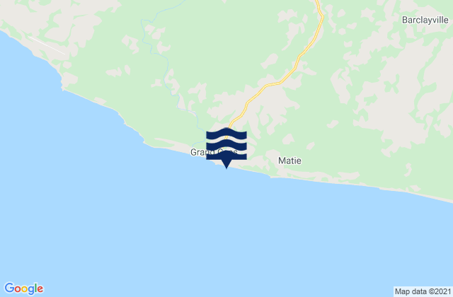 Karte der Gezeiten Subbubo Point, Liberia