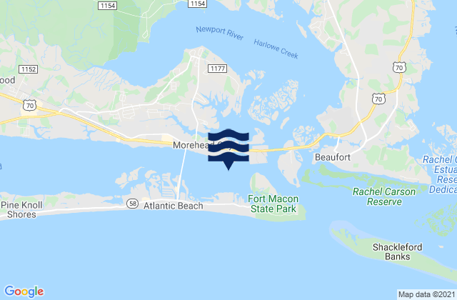 Karte der Gezeiten Sugarloaf Island 0.2 mile S of, United States