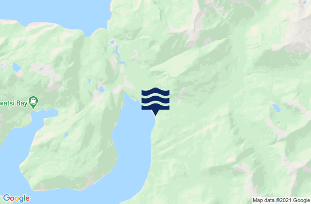 Karte der Gezeiten Sullivan Bay, Canada