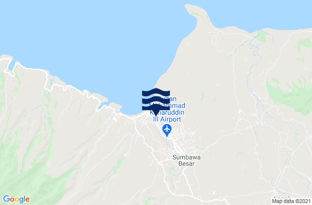 Karte der Gezeiten Sumbawa Besar, Indonesia
