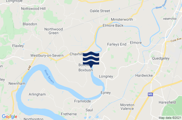 Karte der Gezeiten Summerhill, United Kingdom