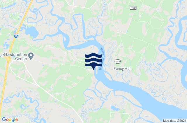 Karte der Gezeiten Sunbury Medway River, United States