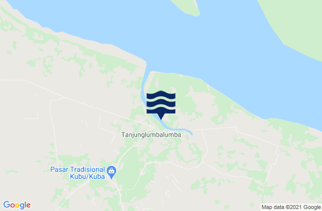 Karte der Gezeiten Sungaisegajah, Indonesia