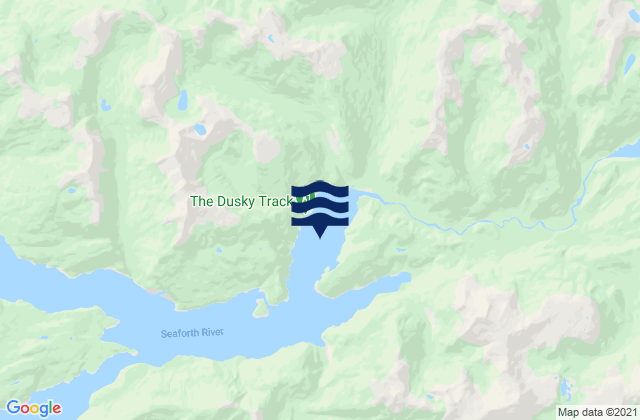 Karte der Gezeiten Supper Cove, New Zealand