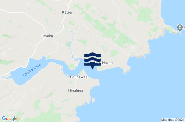 Karte der Gezeiten Surat Bay, New Zealand