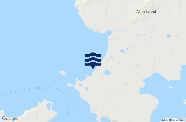 Karte der Gezeiten Surf Bay Akun Island, United States