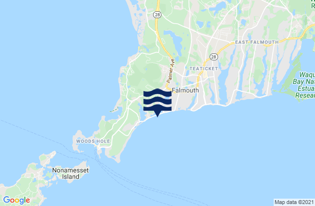 Karte der Gezeiten Surf Drive Beach, United States