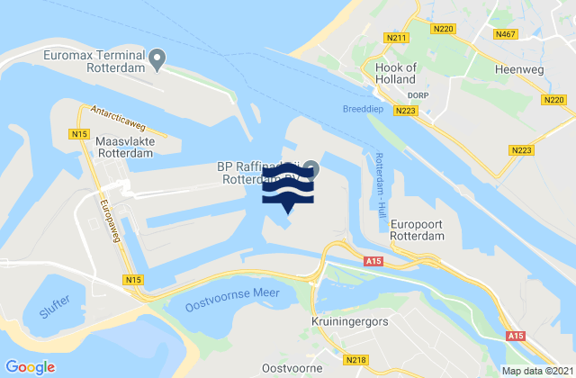 Karte der Gezeiten Suurhoffbrug noordzijde, Netherlands