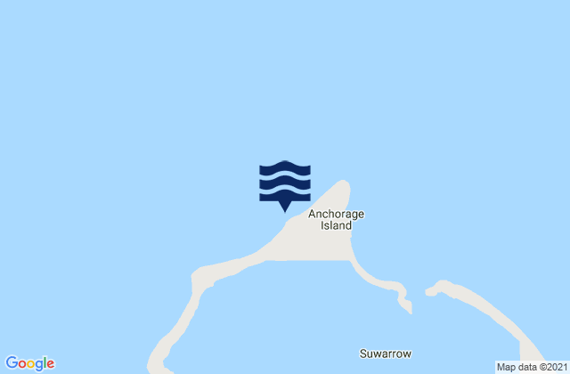 Karte der Gezeiten Suwarrow (Suvarov) Island, American Samoa