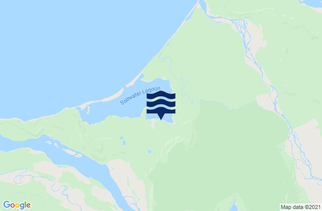 Karte der Gezeiten Swan Bay, New Zealand