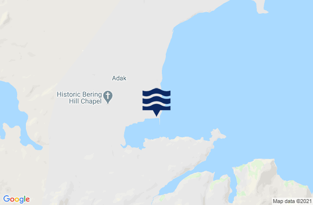 Karte der Gezeiten Sweeper Cove Kuluk Bay, United States