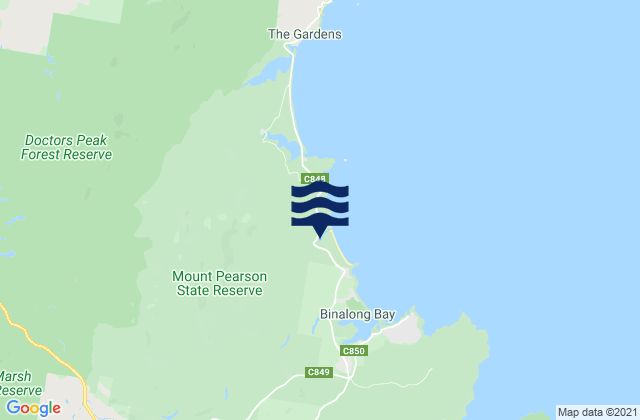Karte der Gezeiten Swimcart Beach, Australia