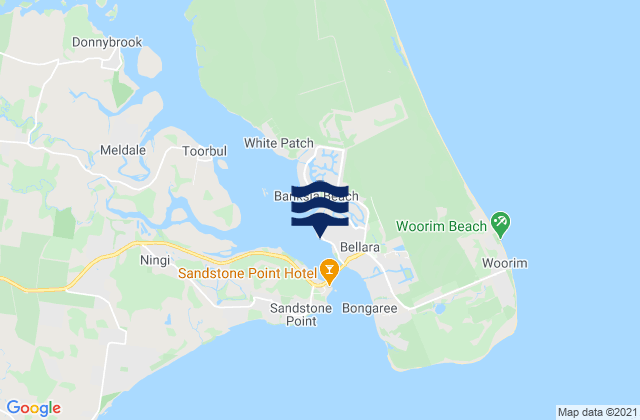 Karte der Gezeiten Sylvan Beach, Australia