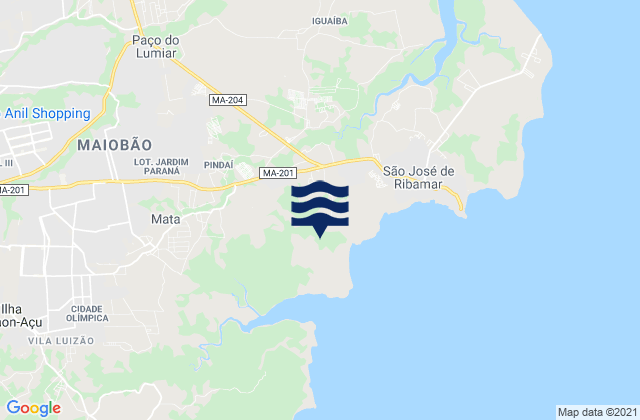 Karte der Gezeiten São José de Ribamar, Brazil