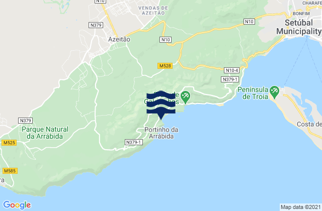 Karte der Gezeiten São Lourenço, Portugal
