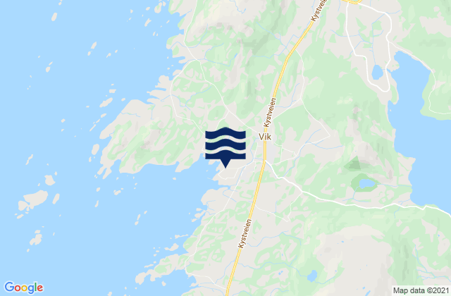 Karte der Gezeiten Sømna, Norway