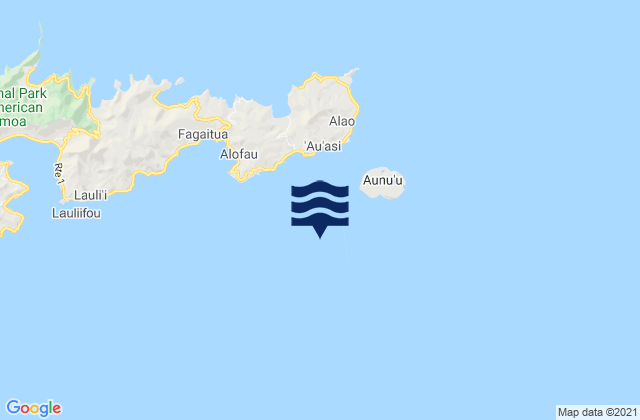 Karte der Gezeiten Sā‘ole County, American Samoa