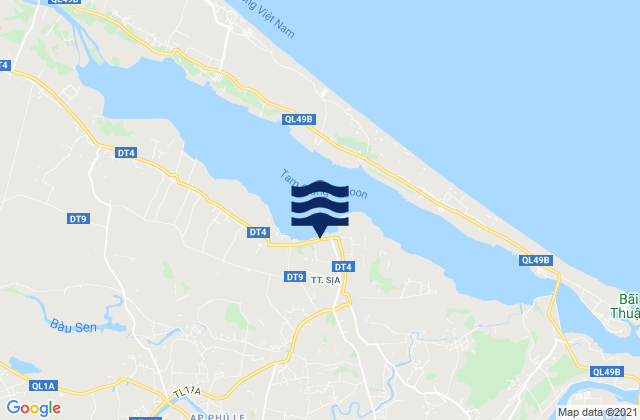Karte der Gezeiten Sịa, Vietnam